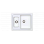 Νεροχύτης κουζίνας Sanitec Συνθετικός Harmony 330 (62x50)