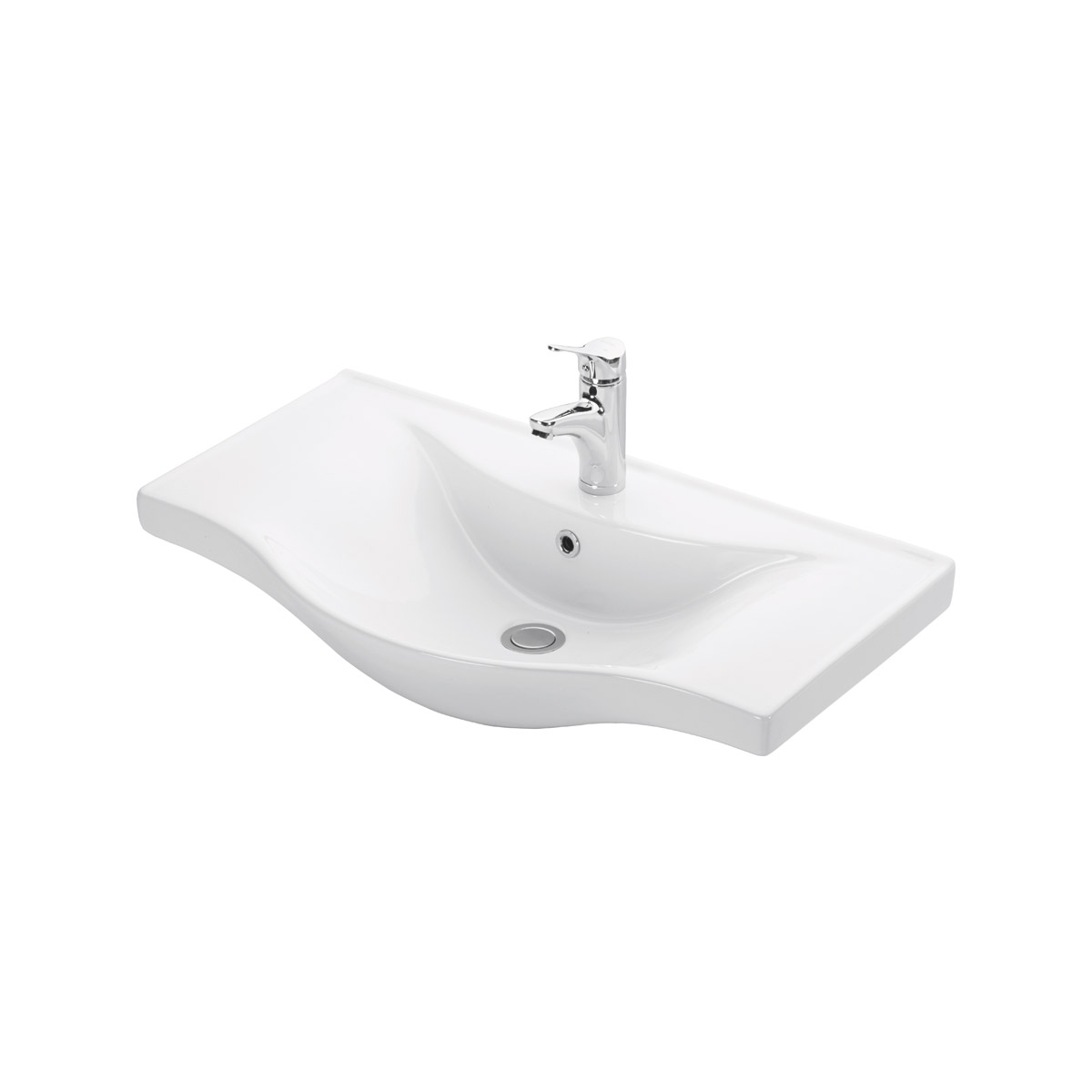 Νιπτήρας αναρτώμενος BASIC 7080 KARAG 80x45x17,5cm