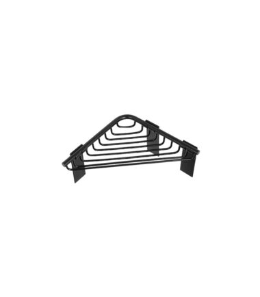 Γωνιακό καλάθι σχαρωτό μαύρο ματ RETI 9631 55 KARAG 15x15x3cm