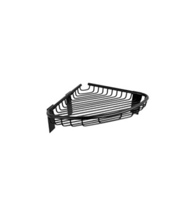 Γωνιακό καλάθι σχαρωτό μαύρο ματ RETI 9637 55 KARAG 21x21x3cm