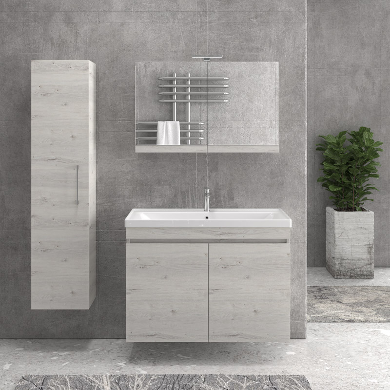 Βάση με δύο πόρτες Ice Oak 8902 NEW SAVA 100 KARAG 98x44,5x63cm