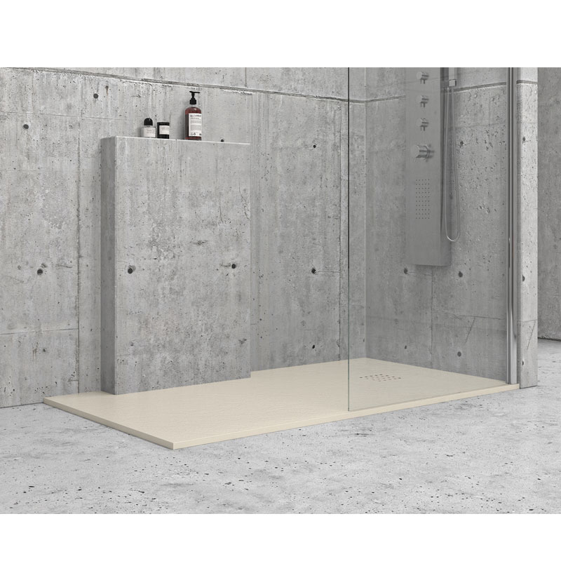 Ντουζιέρα ορθογώνια υψηλής αντοχής PIETRA Cream KARAG 90x120x2,5cm